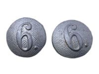 WW2 German Army 6th Company Shoulder Buttons Pair