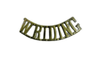 WW2 British West Riding Regiment Metal Shoulder Title Single