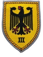 West German 3rd Army Group 3rd Korps Patch Insignia