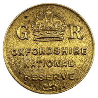WW1 British Oxfordshire National Reserve Button Hole Lapel Badge