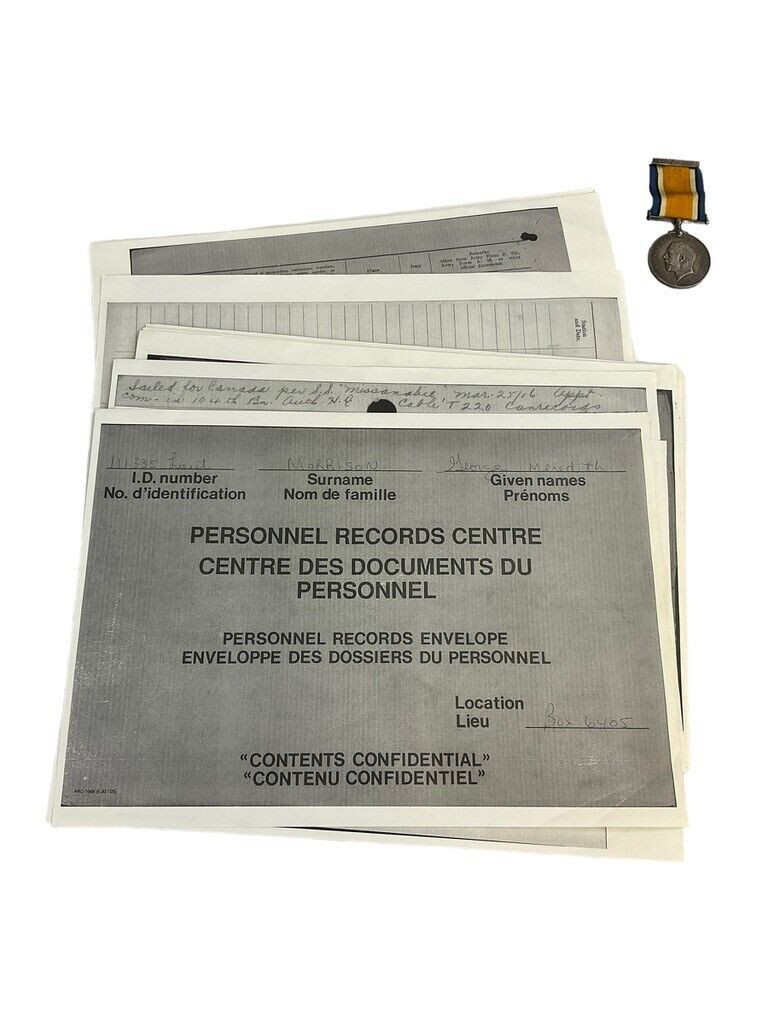 WW1 Canadian CEF RAF Named Officers Pilots Uniform with Medal and Research WW1 Canadian CEF RAF Named Officers Pilots Uniform with Medal and Research