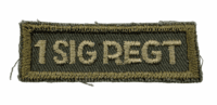 Canadian Forces 1st Signal Regiment Combat Title Patch