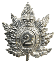WW2 Canadian Queens Own Rifles Of Canada Officers Cap Badge WW2 Canadian Queens Own Rifles Of Canada Officers Cap Badge