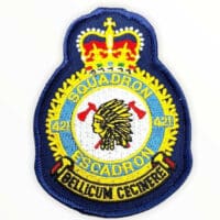 RCAF CAF Canadian 421 Squadron Heraldic Colour Crest Patch RCAF CAF Canadian 421 Squadron Heraldic Colour Crest Patch