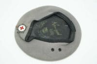 WW2 Era Canadian Red Cross Society Cap Badge & Kangol Beret