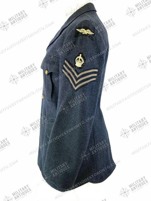 WW2 Canadian RCAF Flight Sgt 4 Pocket Tunic with Wedge Cap - Military ...