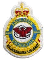 Canadian Forces RCAF 440 Squadron Heraldic Colour Crest Patch Vintage
