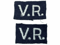 WW2 British Canadian RAF Volunteer Reserve Patch Insignia Pair
