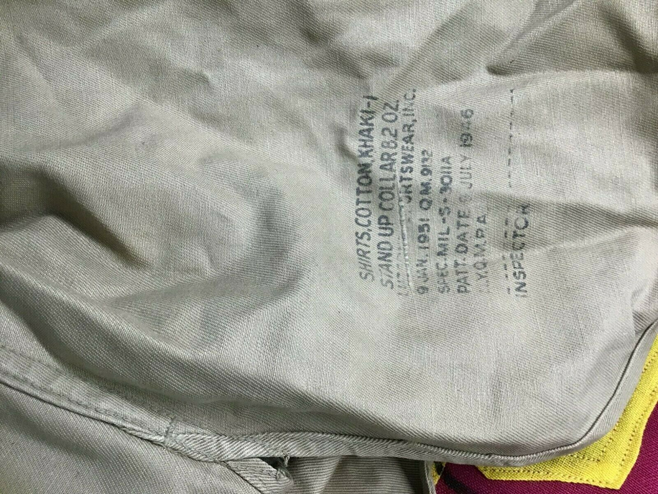 Korean War Era US Army Khaki Shirt 14.5 x 34 Uniform Korean War Era US Army Khaki Shirt 14.5 x 34 Uniform