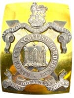 British Kings Own Scottish Borderers KOSB Officers Cross Belt Plate