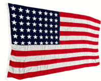 WW2 US 48 Star Flag 12 Feet Long X 6.5 Made in Canada Bunting Material WW2 US 48 Star Flag 12 Feet Long X 6.5 Made in Canada Bunting Material