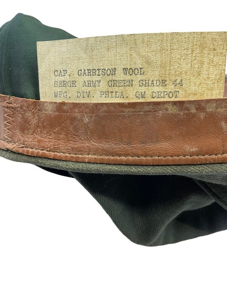 US Army Wedge Garrison Cap 1957 Dated Size 7 1/4 US Army Wedge Garrison Cap 1957 Dated Size 7 1/4