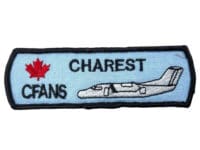 Canadian Forces RCAF CFANS Charest Colour Nametag Patch Vintage Canadian Forces RCAF CFANS Charest Colour Nametag Patch Vintage