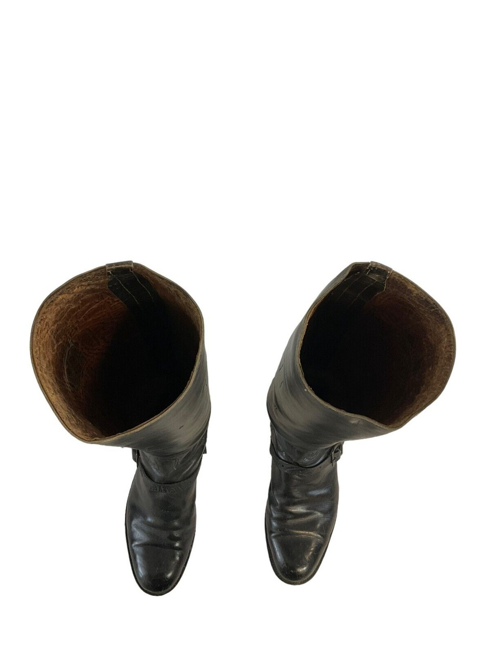 WW2 German Black Leather Officers Boots with Zippers WW2 German Black Leather Officers Boots with Zippers