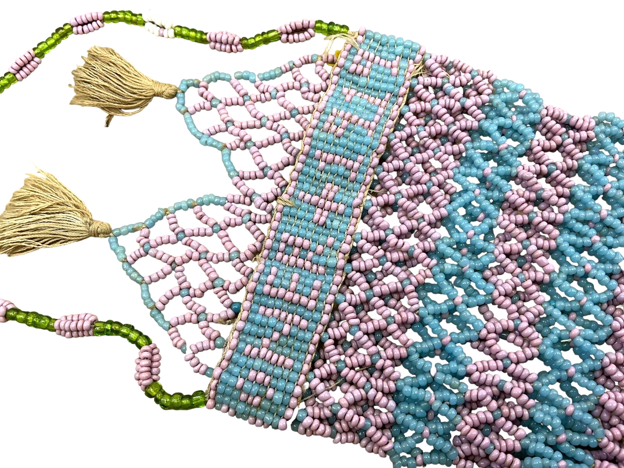 WW1 British Canadian BEF Turkish POW Prisoner Beadwork Purse 11 Inches 3 WW1 British Canadian BEF Turkish POW Prisoner Beadwork Purse 11 Inches 3