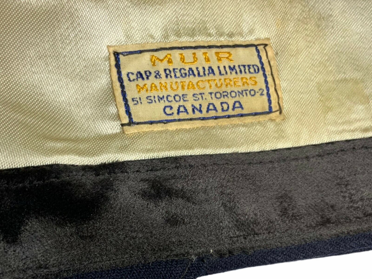 WW2 Canadian Officers Coloured Field Service Cap Elgin Regiment WW2 Canadian Officers Coloured Field Service Cap Elgin Regiment