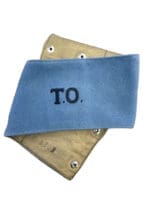 WW2 British Made RAF Canadian RCAF TO Technical Officer Blue Brassard Armband