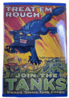 WW1 US AEF Treat Em Rough Join the Tanks US Tank Corps Hardcover Reference Book