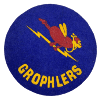 US USAF Grophlers Felt Jacket Patch US USAF Grophlers Felt Jacket Patch
