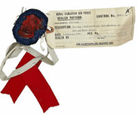 Canadian Forces RCAF Band Red Hose Tops Garter Sealed Pattern Pair