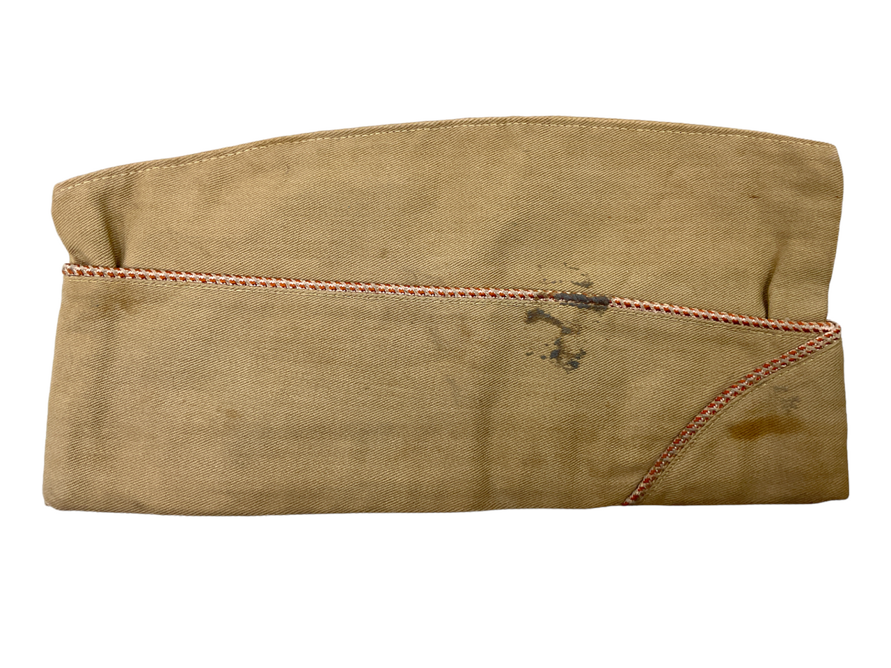 WW2 US Army Wedge Garrison Cap Size 7 With Red & White Piping WW2 US Army Wedge Garrison Cap Size 7 With Red & White Piping