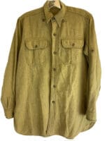 WW2 Canadian Army Wool Dress Shirt C Broad Arrowed Named