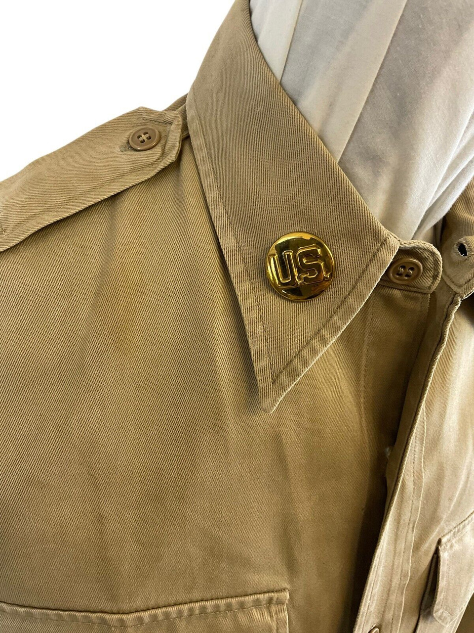 US Army Korean War 187th Infantry Rakkasans Quarter Master Other Ranks Shirt US Army Korean War 187th Infantry Rakkasans Quarter Master Other Ranks Shirt