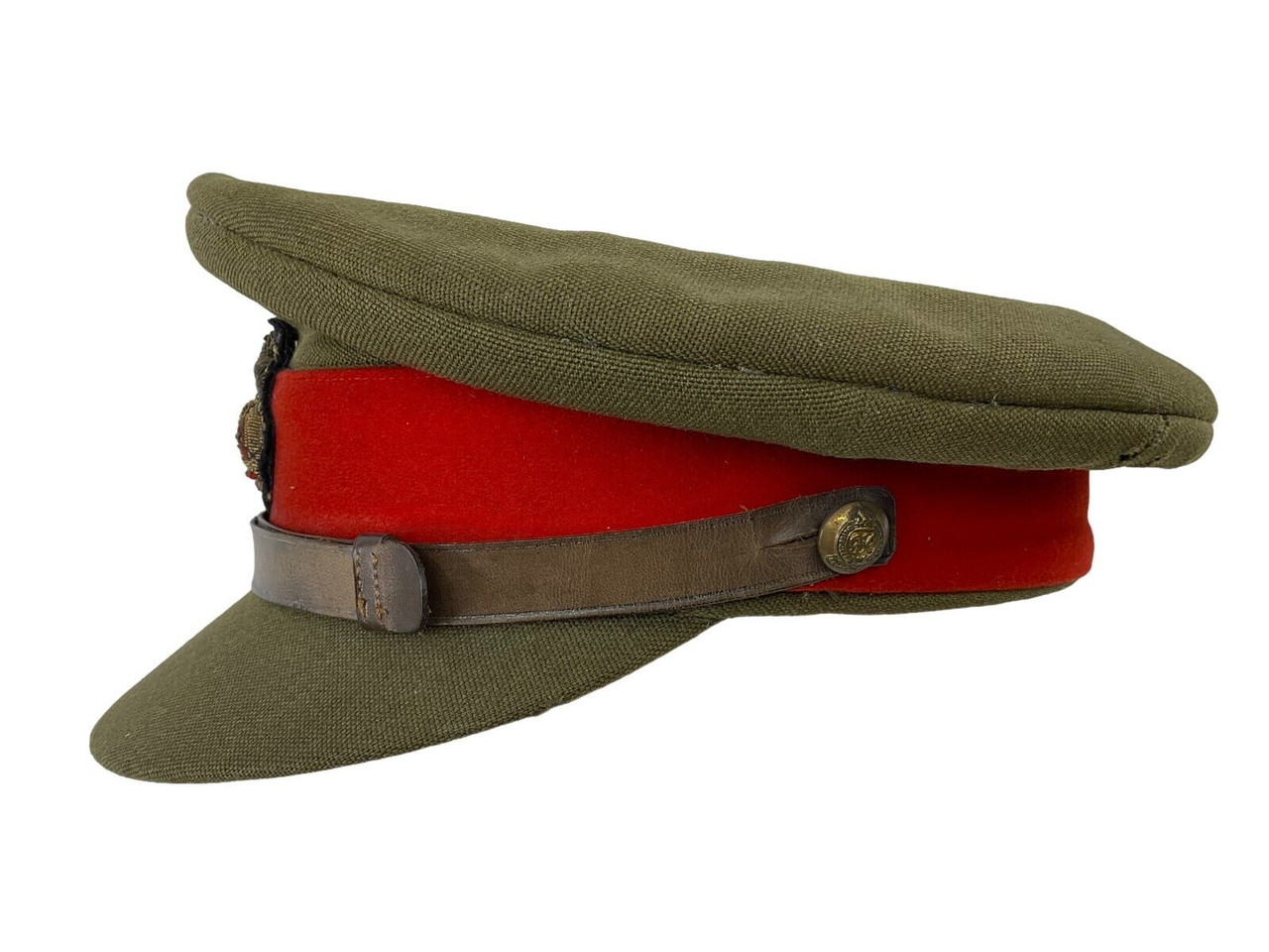 WW2 British Brigadier General Named Engineers Officers Peak Cap WW2 British Brigadier General Named Engineers Officers Peak Cap