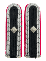 WW2 German Fire Police Sew In Shoulder Board Pair Pink Piped