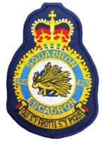 Canadian RCAF 433 Squadron Heraldic Colour Patch Crest