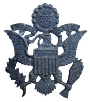 WW1 US Army Theatre Made Cast Cap Badge Insignia WW1 US Army Theatre Made Cast Cap Badge Insignia