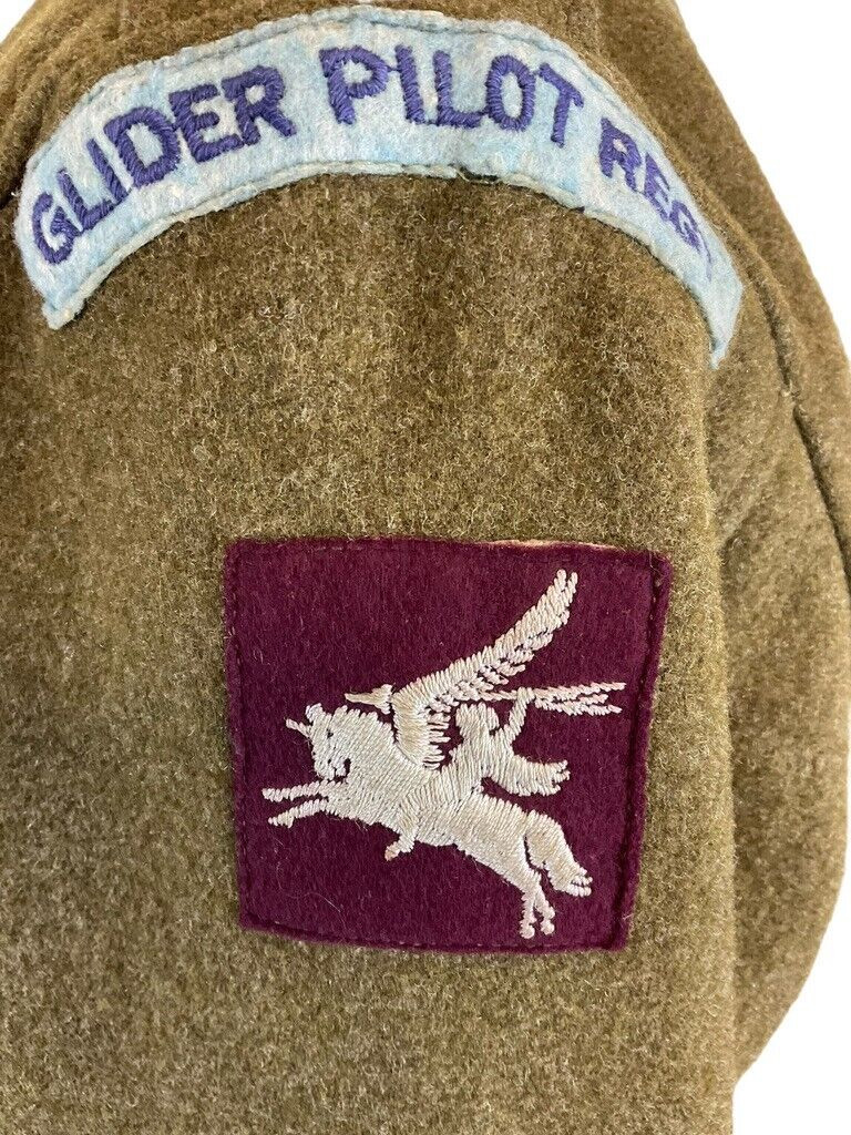 WW2 British RAF Glider Pilot Regiment Officers Battle Dress Jacket Dated 1943 WW2 British RAF Glider Pilot Regiment Officers Battle Dress Jacket Dated 1943