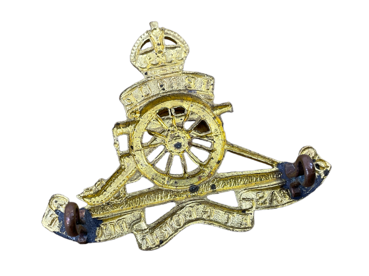 WW2 Canadian RCA Artillery Beret Badge WW2 Canadian RCA Artillery Beret Badge