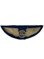 WW2 US USAAF 8th Air Force Blue Backed British Made Navigator Wings Padded WW2 US USAAF 8th Air Force Blue Backed British Made Navigator Wings Padded