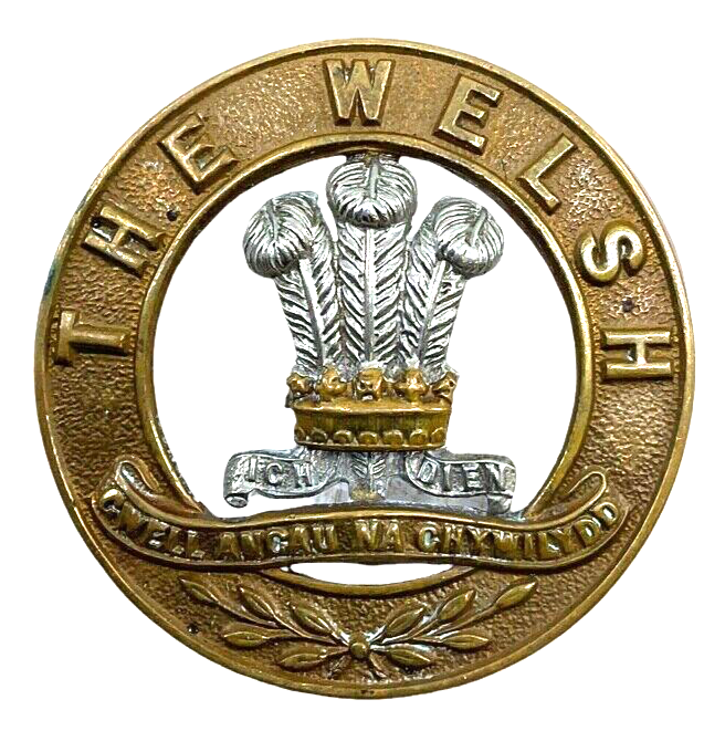 British Welsh Fusiliers Helmet Plate Centre British Welsh Fusiliers Helmet Plate Centre