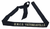 Royal Canadian Navy HMCS Victoriaville Cap Tally Full Length