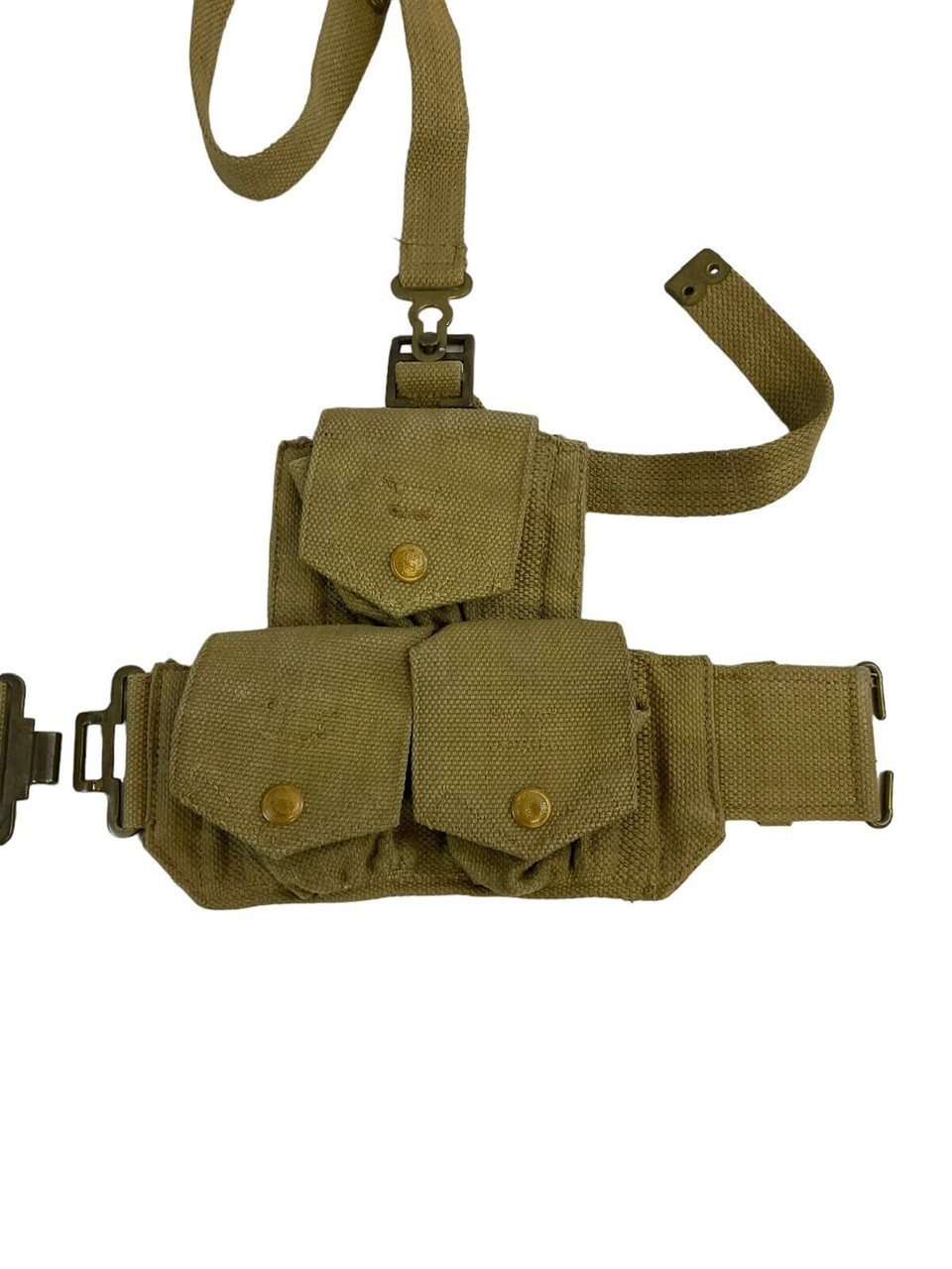 WW2 British Army P37 1940 Ptn Armoured Corps Ammo Pouches Pair with Straps RARE WW2 British Army P37 1940 Ptn Armoured Corps Ammo Pouches Pair with Straps RARE
