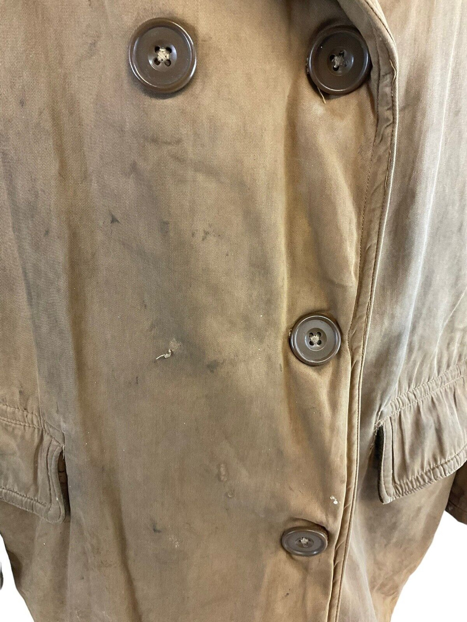 WW2 US Made Jeep Coat Canadian Issue With Name & Service No. Size Large WW2 US Made Jeep Coat Canadian Issue With Name & Service No. Size Large