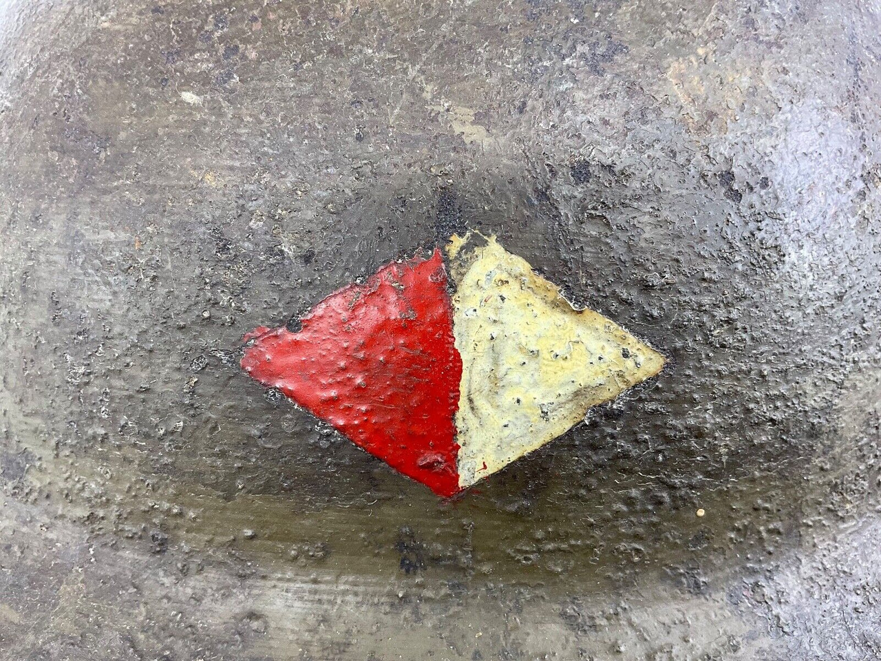 WW1 US AEF Unit Flashed Brodie Combat Helmet & Liner WW1 US AEF Unit Flashed Brodie Combat Helmet & Liner