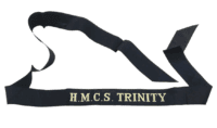 Royal Canadian Navy HMCS Trinity Cap Tally Full Length Royal Canadian Navy HMCS Trinity Cap Tally Full Length