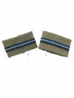 WW2 Canadian RCAF Tropical Worsted TW Officers Shirt Slip On Rank Insignia Pair