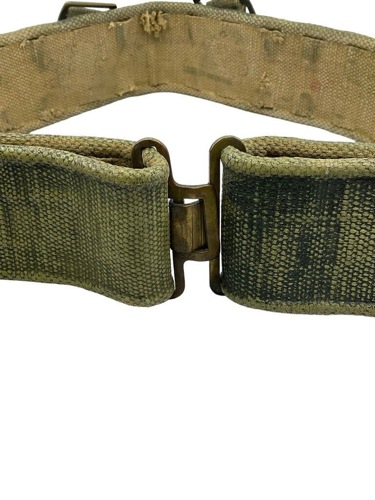 WW2 Canadian Army P37 Pattern 37 Web Belt Blancoed WW2 Canadian Army P37 Pattern 37 Web Belt Blancoed