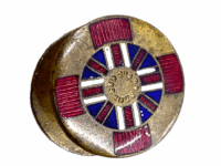 WW1 Canadian CEF Legion Of Frontiersmen Veterans Enamel Button Hole Badge