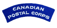 Canadian CPC Postal Corps Cloth Shoulder Title Insignia