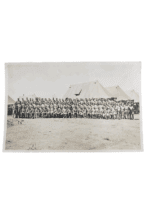 WW2 Canadian Group Photograph Tropical Uniforms & Tents 7 x 5 Inch