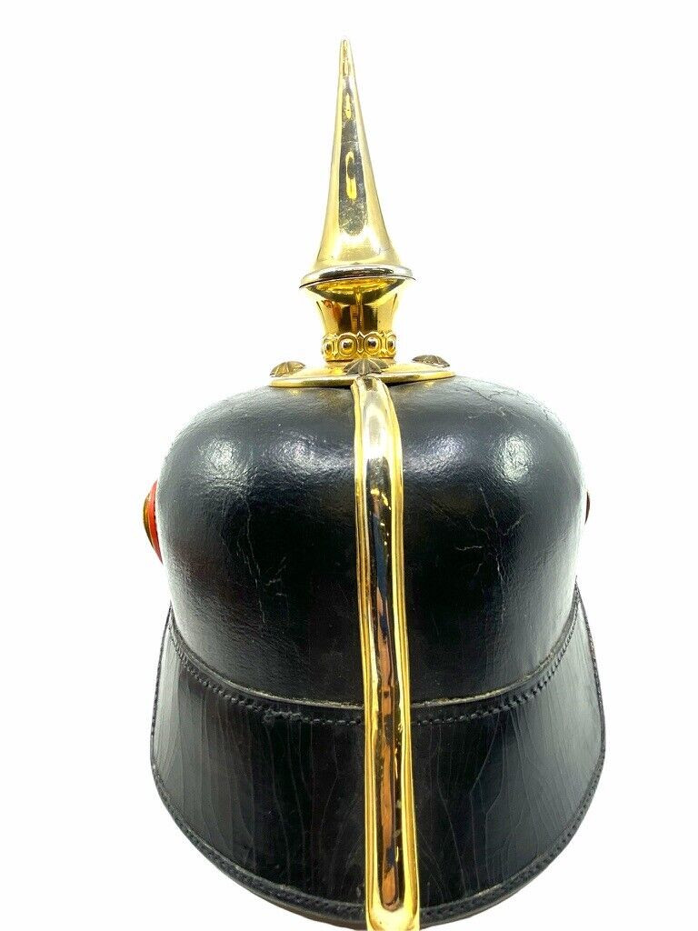 WW1 Imperial German Reuss Officers Picklehaube Spiked Helmet COPY FAKE WW1 Imperial German Reuss Officers Picklehaube Spiked Helmet COPY FAKE