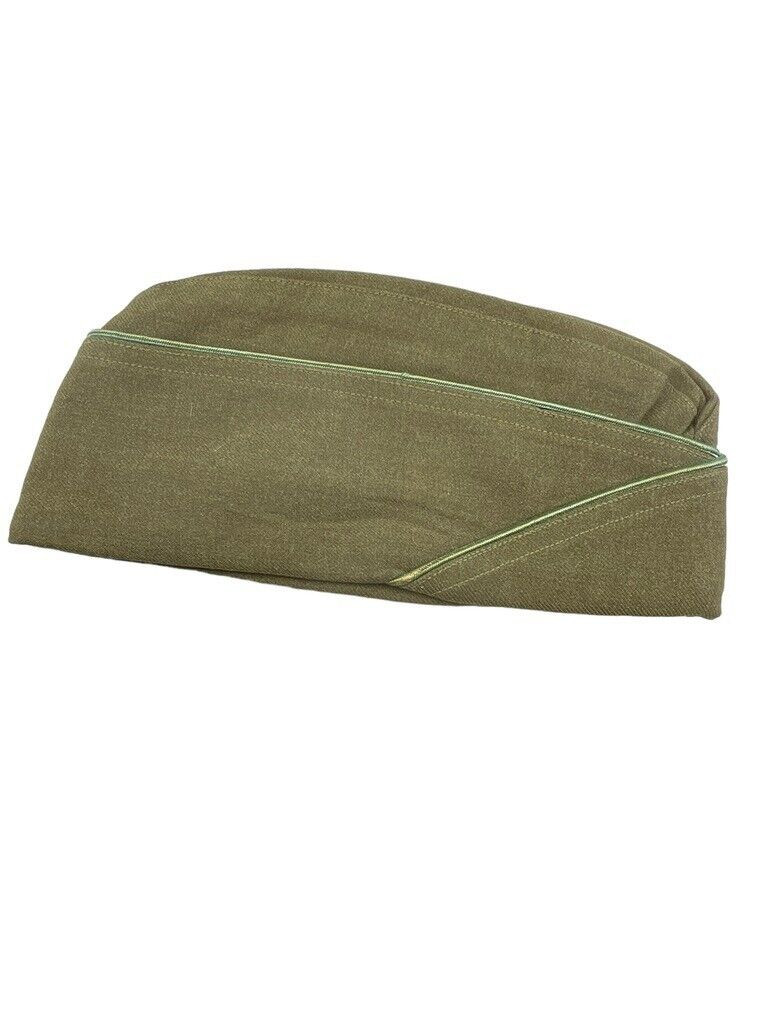 WW2 US Army Armoured Corps Piped Overseas Wedge Cap Size 7 Named WW2 US Army Armoured Corps Piped Overseas Wedge Cap Size 7 Named