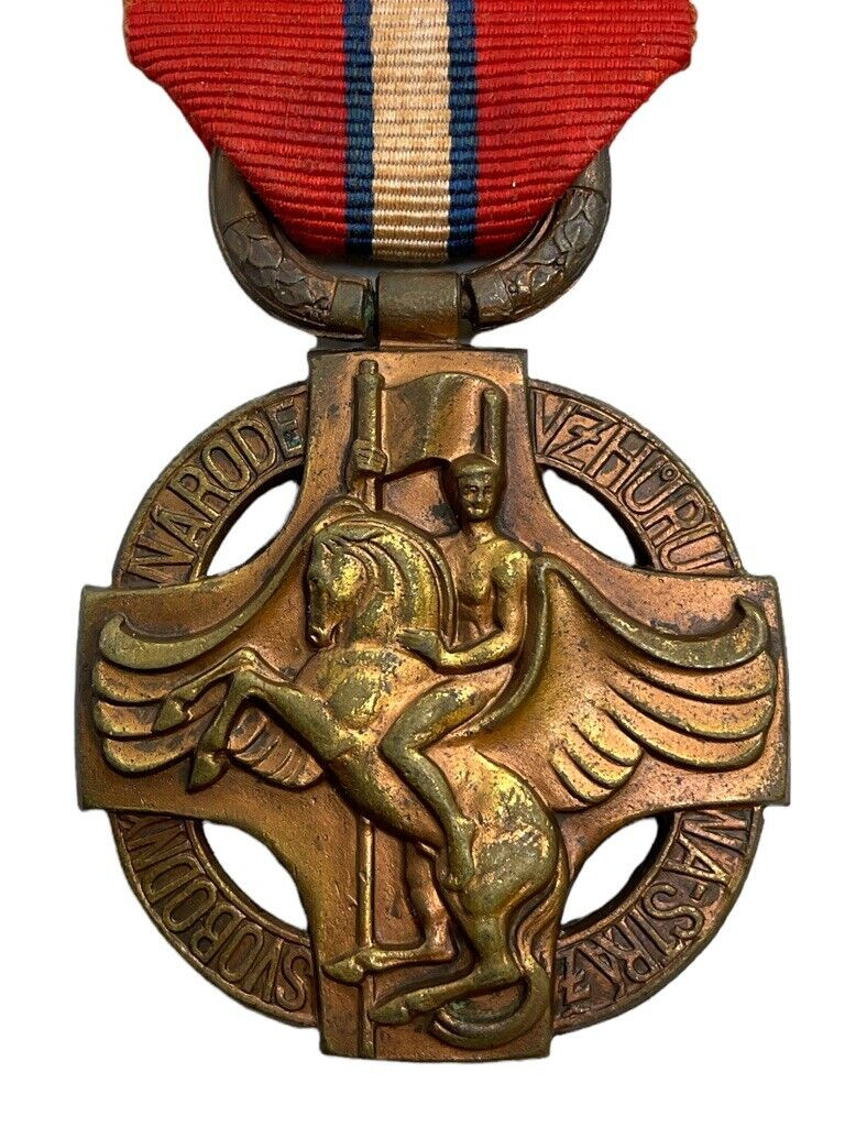 WW1 Czech Czechoslovak Revolutionary Cross Medal 1918 Full Size WW1 Czech Czechoslovak Revolutionary Cross Medal 1918 Full Size