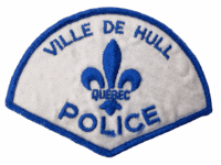 Canadian Ville De Hull City Quebec Blue Edge Police Patch Canadian Ville De Hull City Quebec Blue Edge Police Patch