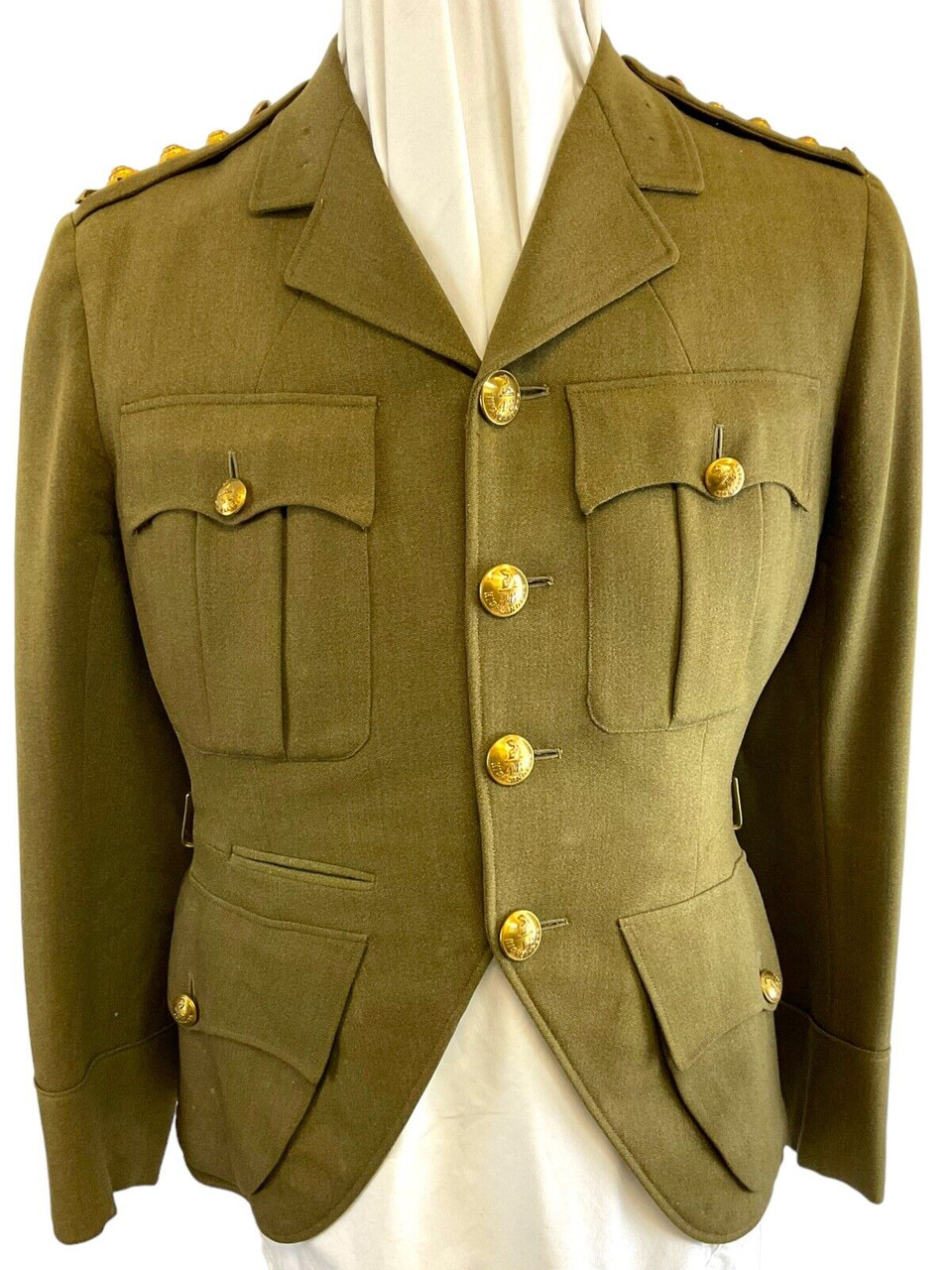 WW2 Canadian 48th Highlanders Officers Cut Away Four Pocket Tunic Jacket WW2 Canadian 48th Highlanders Officers Cut Away Four Pocket Tunic Jacket